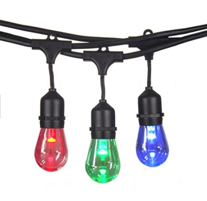 Рождественская медная многоцветная светодиодная RGB Xmas резиновая струна