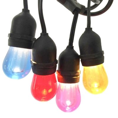 Рождественская медная многоцветная светодиодная RGB Xmas резиновая струна