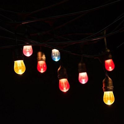 Рождественская медная многоцветная светодиодная RGB Xmas резиновая струна