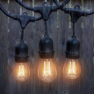 Специализированный цветовой размер светодиодный струнный свет для внешнего декорации сада