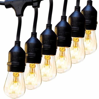 25ft 48ft Clear Bulb LED G40 Globe Solar LED String Lights Для украшения праздников