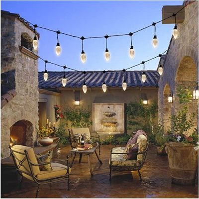 220В наружное освещение Festoon Globe Lamp Гарлянда B22 E27